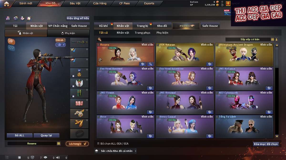 shop acc cf uy tin gia re